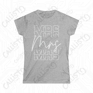 Chic Modern Bride ’Mrs.’ Women’s Softstyle Tee - Sport Grey / S