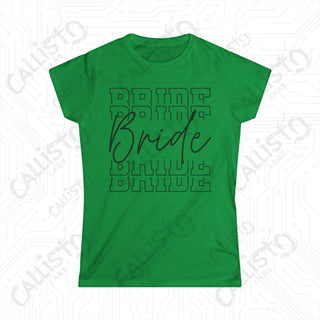 Chic Modern Bride Women’s Softstyle Tee - Contemporary Wedding Apparel - Irish Green / S