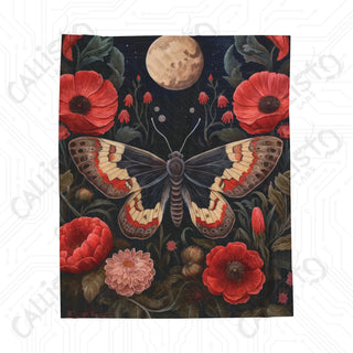 Colorful Boho Butterfly Velveteen Plush Blanket - Vibrant and Cozy Home Décor Accent - 50’ × 60’