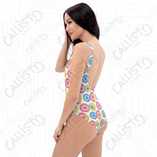 Colorful Psychedelic One-Piece Swimsuit - One Piece