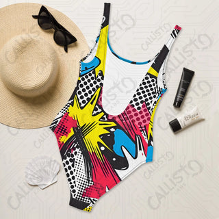 Comic Strip POW One-Piece Swimsuit