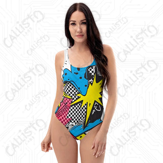 Comic Strip POW One-Piece Swimsuit