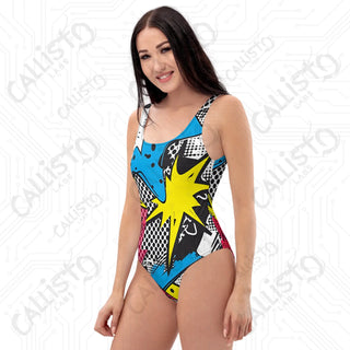 Comic Strip POW One-Piece Swimsuit