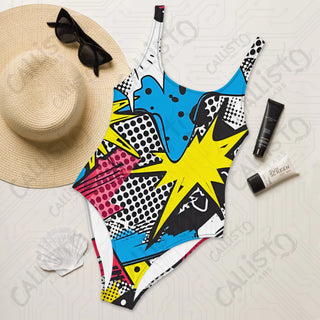 Comic Strip POW One-Piece Swimsuit - XS