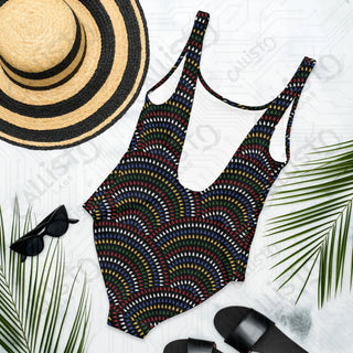 Dark Rainbow One-Piece Swimsuit