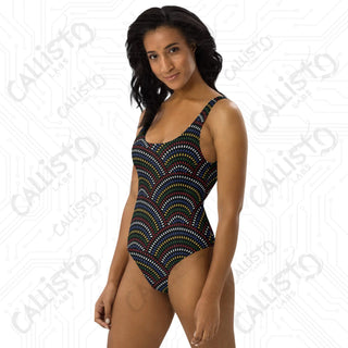 Dark Rainbow One-Piece Swimsuit