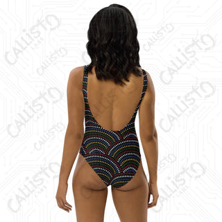 Dark Rainbow One-Piece Swimsuit