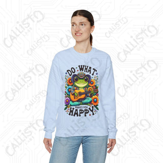 Do What Makes You Happy Positive Vibes Crewneck Sweatshirt