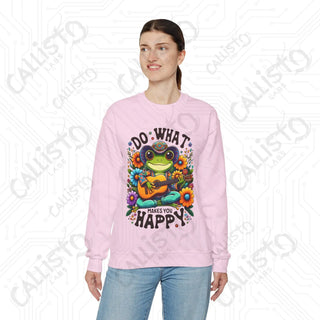 Do What Makes You Happy Positive Vibes Crewneck Sweatshirt