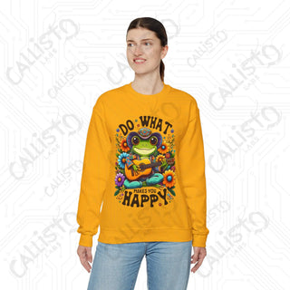 Do What Makes You Happy Positive Vibes Crewneck Sweatshirt