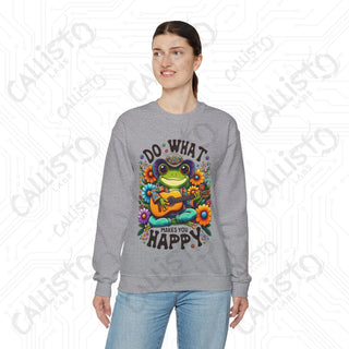 Do What Makes You Happy Positive Vibes Crewneck Sweatshirt