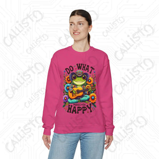 Do What Makes You Happy Positive Vibes Crewneck Sweatshirt