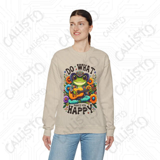 Do What Makes You Happy Positive Vibes Crewneck Sweatshirt