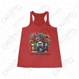 Focus on the Good Flowy Racerback Tank - Red / XS