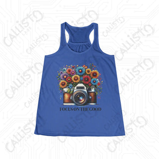 Focus on the Good Flowy Racerback Tank - True Royal / XS