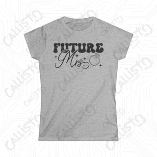 Future Mrs. Women’s Softstyle Wedding Tee - Elegant Bridal Apparel - Sport Grey / S