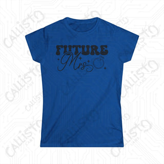 Future Mrs. Women’s Softstyle Wedding Tee - Elegant Bridal Apparel - Royal / S