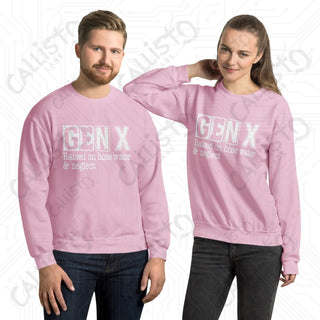 GenX Raised on Hose Water Funny Unisex Sweatshirt - Light Pink / S