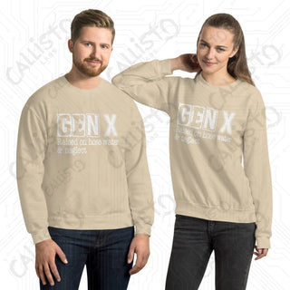 GenX Raised on Hose Water Funny Unisex Sweatshirt - Sand / S