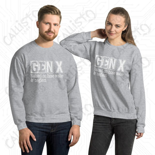 GenX Raised on Hose Water Funny Unisex Sweatshirt - Sport Grey / S