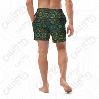 Geometric Circle Swim Trunks - Men’s Swim Trunks