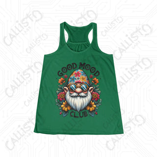 Good Mood Club Flowy Racerback Tank - Kelly / L