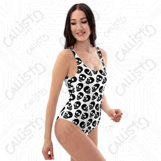 Gothic Skulls One-Piece Swimsuit - One Piece