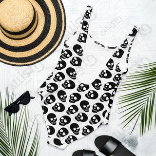 Gothic Skulls One-Piece Swimsuit - One Piece