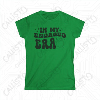 Softstyle tee with the words ’my dad is a hero’ on ’In My Engaged Era’ Women’s Bachelorette tee