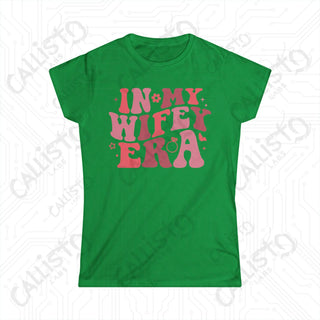 Women’s softstyle green t-shirt with ’In My Head’ slogan