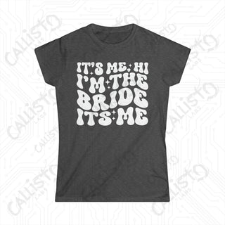 It’s Me, Hi, I’m The Bride’ women’s softstyle tee with 1975 vintage design