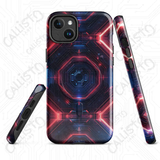 Neon Circuitry Cyberpunk MagSafe® iPhone® Tough Case – Futuristic Glow & Sleek Protection - iPhone 14 Plus