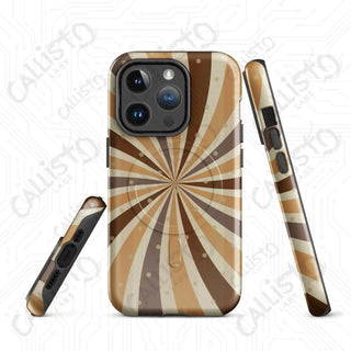 Coffee Lover Swirls MagSafe® Tough Case iPhone® – Durable & Stylish Protection - iPhone 14 Pro