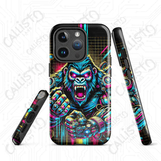 Angry Cyberpunk Gorilla MagSafe® iPhone® Tough Case – Futuristic Protection Style - Glossy / iPhone 14 Pro