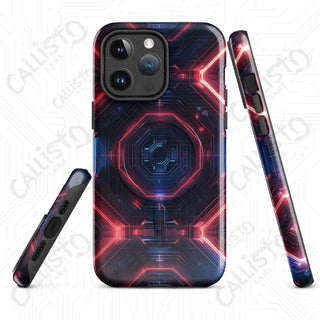 Neon Circuitry Cyberpunk MagSafe® iPhone® Tough Case – Futuristic Glow & Sleek Protection - iPhone 14 Pro Max