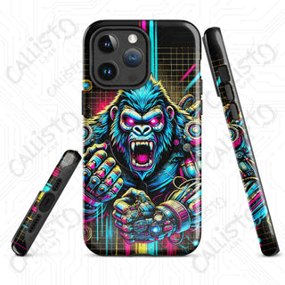 Angry Cyberpunk Gorilla MagSafe® iPhone® Tough Case – Futuristic Protection Style - Glossy / iPhone 14 Pro Max