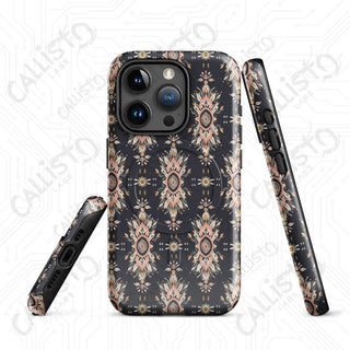 Boho Chic MagSafe® Tough Case iPhone® – Stylish & Durable Protection - Glossy / iPhone 15 Pro