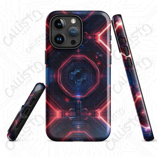 Neon Circuitry Cyberpunk MagSafe® iPhone® Tough Case – Futuristic Glow & Sleek Protection - iPhone 15 Pro Max