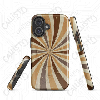 Coffee Lover Swirls MagSafe® Tough Case iPhone® – Durable & Stylish Protection - iPhone 16