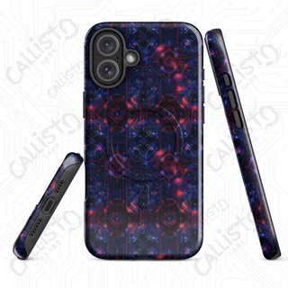 Holographic Gridline Cyberpunk MagSafe® iPhone® Tough Case – Futuristic Shine & Maximum Protection - iPhone 16 Plus