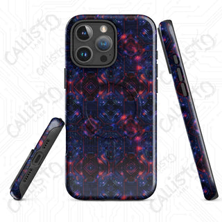 Holographic Gridline Cyberpunk MagSafe® iPhone® Tough Case – Futuristic Shine & Maximum Protection - iPhone 16 Pro Max