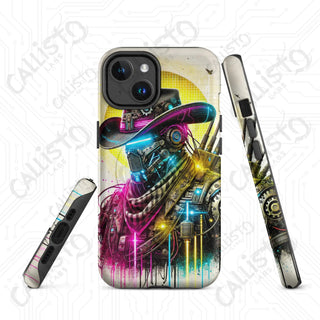 Cyberpunk Dystopian Cowboy Neon MagSafe® iPhone® Tough Case – Bold & Futuristic Style - Matte / iPhone 14