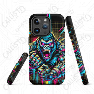 Angry Cyberpunk Gorilla MagSafe® iPhone® Tough Case – Futuristic Protection Style - Matte / iPhone 14 Pro