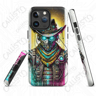 Neon Cyberpunk Dystopian Cowboy Villain/Hero MagSafe® iPhone® Tough Case – Bold & Protective - Matte / iPhone 14 Pro Max