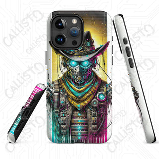 Neon Cyberpunk Dystopian Cowboy Villain/Hero MagSafe® iPhone® Tough Case – Bold & Protective - Matte / iPhone 15 Pro Max