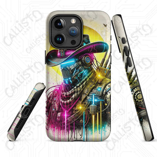 Cyberpunk Dystopian Cowboy Neon MagSafe® iPhone® Tough Case – Bold & Futuristic Style - Matte / iPhone 15 Pro Max