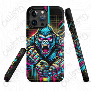 Angry Cyberpunk Gorilla MagSafe® iPhone® Tough Case – Futuristic Protection Style - Matte / iPhone 15 Pro Max