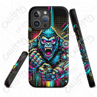 Angry Cyberpunk Gorilla MagSafe® iPhone® Tough Case – Futuristic Protection Style - Matte / iPhone 16 Pro Max