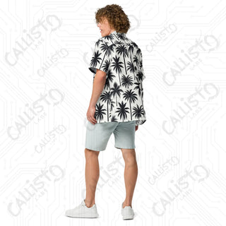 Men’s Classic Palm Tree Button Up Shirt