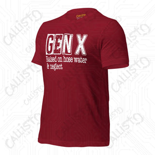 Men’s GenX Raised on Hose Water Funny T-shirt